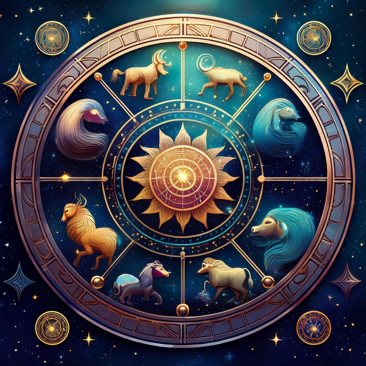 Cartes zodiacales et astrologiques pour approfondir votre connexion aux astres.