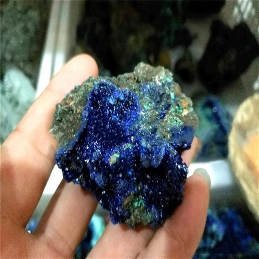 Pierre de Guérison Naturelle Azurite Malachite - Spécimen Mystique pour Reiki et Rituels