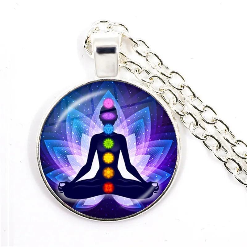 Collier de Guérison Chakra Reiki - Pendentif Spirituel pour Méditation et Pratiques Ésotériques