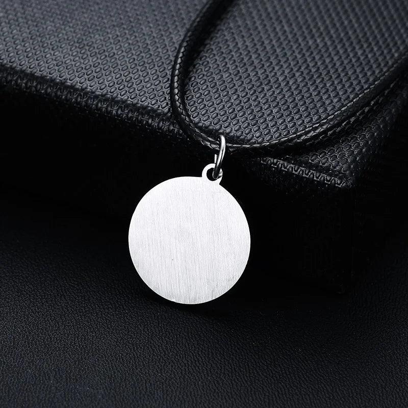 Collier Rond OM - Pendentif Ajustable Yoga et Bijou Spirituel pour Hommes