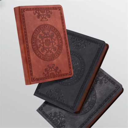 Bloc-Notes Portable en Cuir PU - Modèle Vintage pour Journal Intime