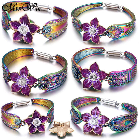 Bracelet Magnétique en Métal Coloré - Charme et Élégance pour Femme