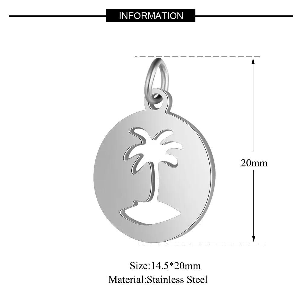 Pendentif Mystique en Acier Inoxydable - Connecteur pour Bijoux Ésotériques et Spirituels - Variante