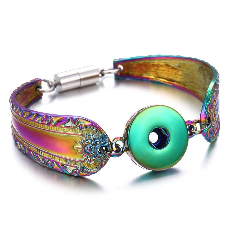 Bracelet Magnétique en Métal Coloré - Charme et Élégance pour Femme - Variante