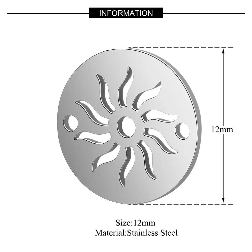 Pendentif Mystique en Acier Inoxydable - Connecteur pour Bijoux Ésotériques et Spirituels - Variante