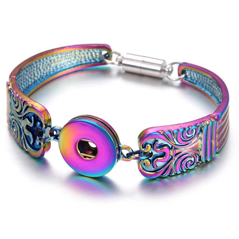 Bracelet Magnétique en Métal Coloré - Charme et Élégance pour Femme - Variante