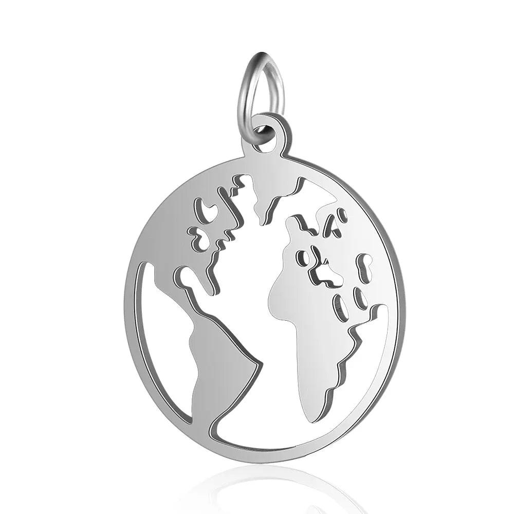 Pendentif Mystique en Acier Inoxydable - Connecteur pour Bijoux Ésotériques et Spirituels