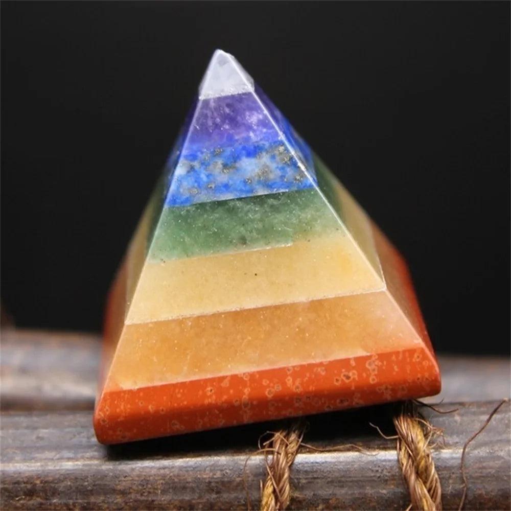 Pyramide Reiki Multi-Pierres - Générateur d’Énergie pour Guérison Spirituelle et Chakras