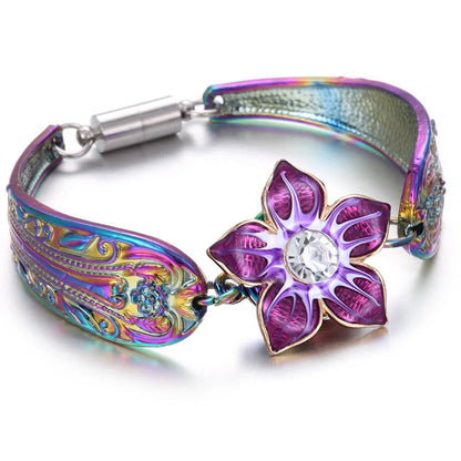 Bracelet Magnétique en Métal Coloré - Charme et Élégance pour Femme - Variante