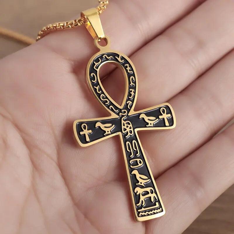 Collier Pendentif Croix Ankh - Bijou Mystique pour Hommes et Femmes