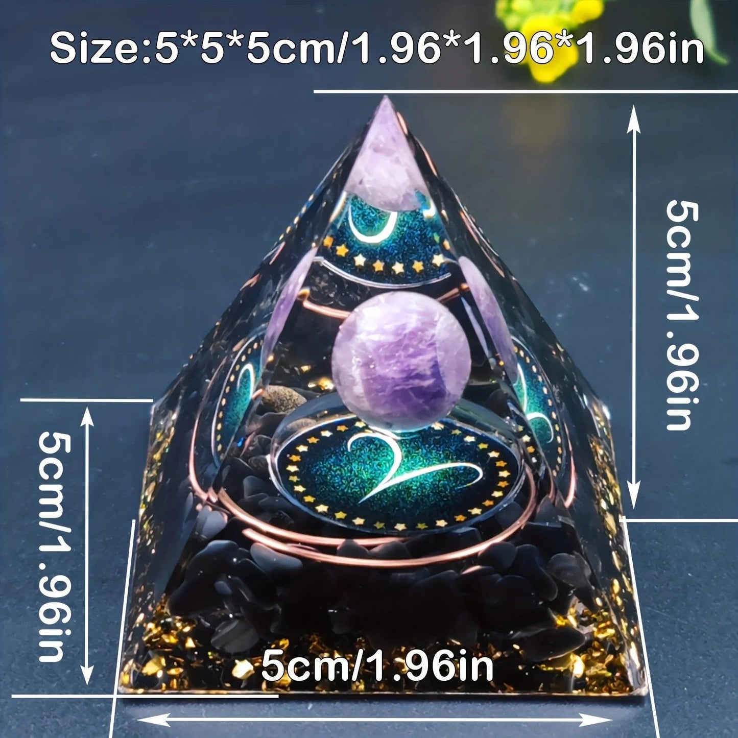 Pyramide Orgone des Douze Constellations - Outil Ésotérique de Protection et d’Harmonie Énergétique