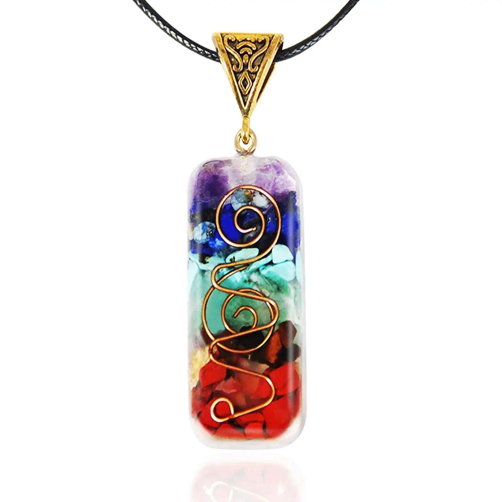 Pendentif en Cristal d’Énergie - Amulette Spirituelle pour Guérison Reiki et Méditation