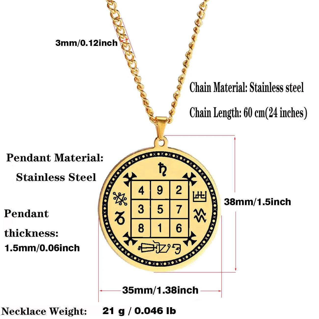 Collier en Acier Inoxydable avec Pendentif Rond - Élégance et Confort