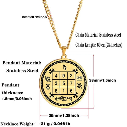 Collier en Acier Inoxydable avec Pendentif Rond - Élégance et Confort