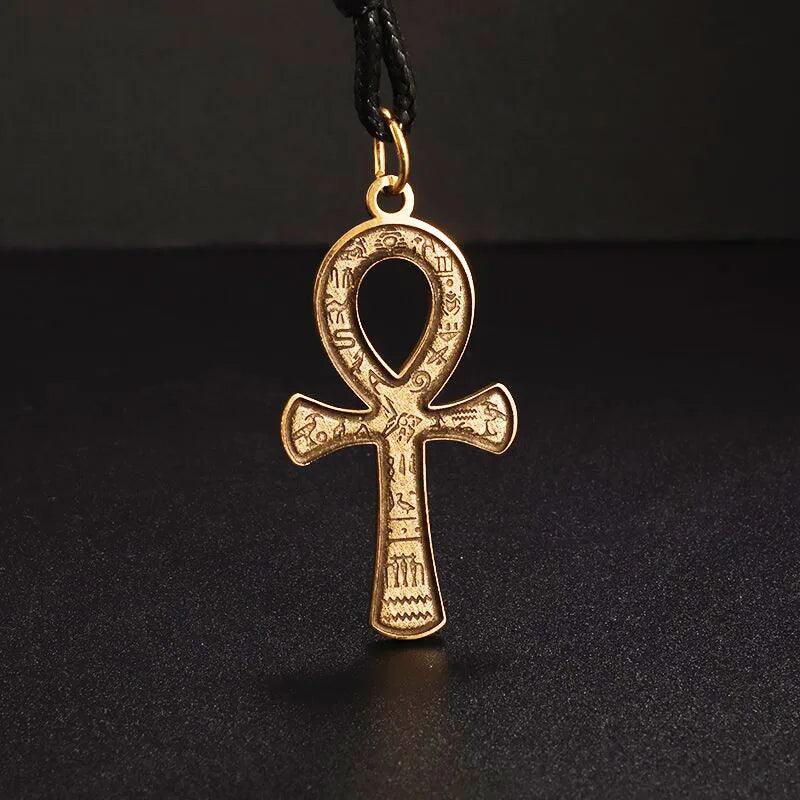 Collier Pendentif Œil de Dieu et Tête d’Aigle - Amulette Mystique et Protectrice pour Homme - Variante