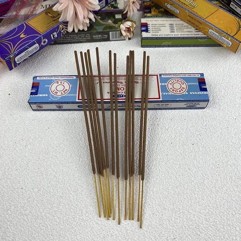 Collection d’Encens Indiens Nag Champa Satya - Bâtons Aromatiques pour Méditation