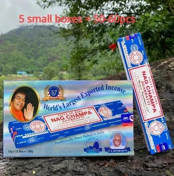 Collection d’Encens Indiens Nag Champa Satya - Bâtons Aromatiques pour Méditation - Variante