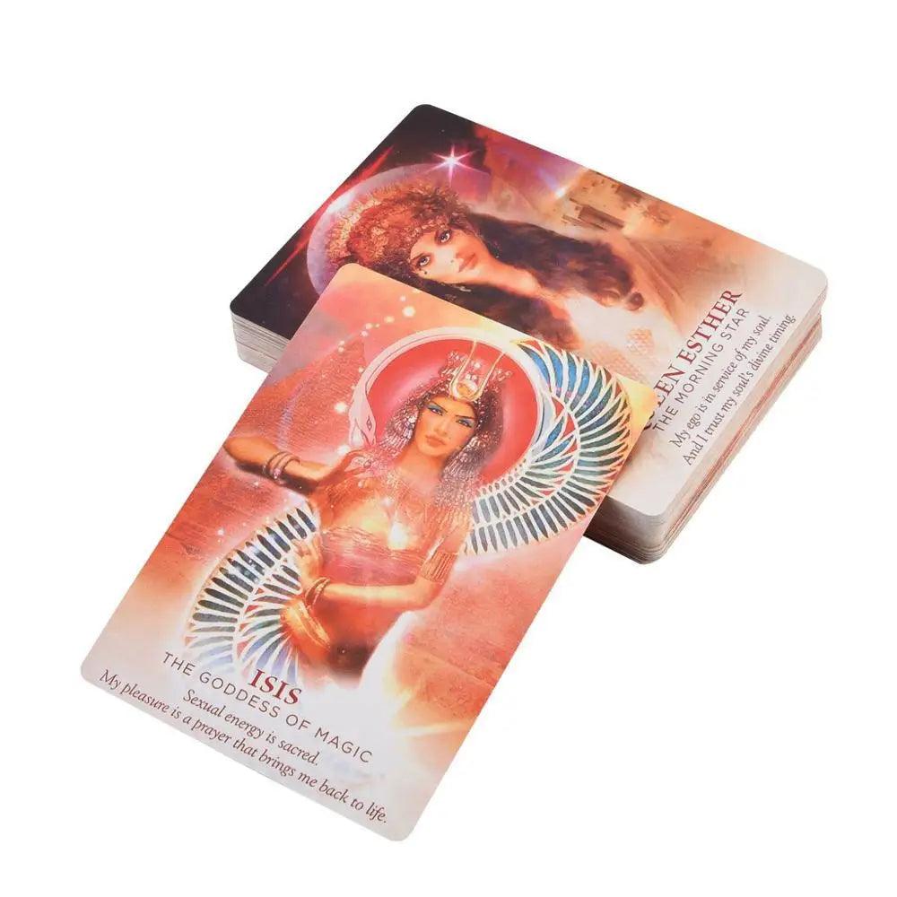 Cartes de Tarot Divin Féminin - Oracle Mystique en Version Anglaise