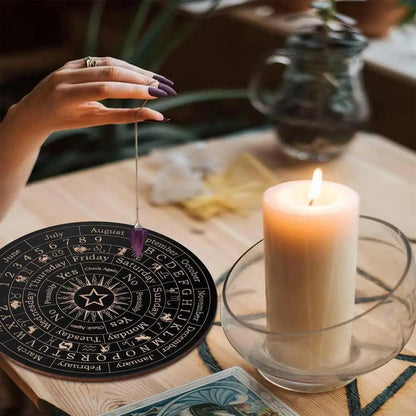 Planche de Communication en Bois avec Pendule - Outil Spirituel pour Débutants