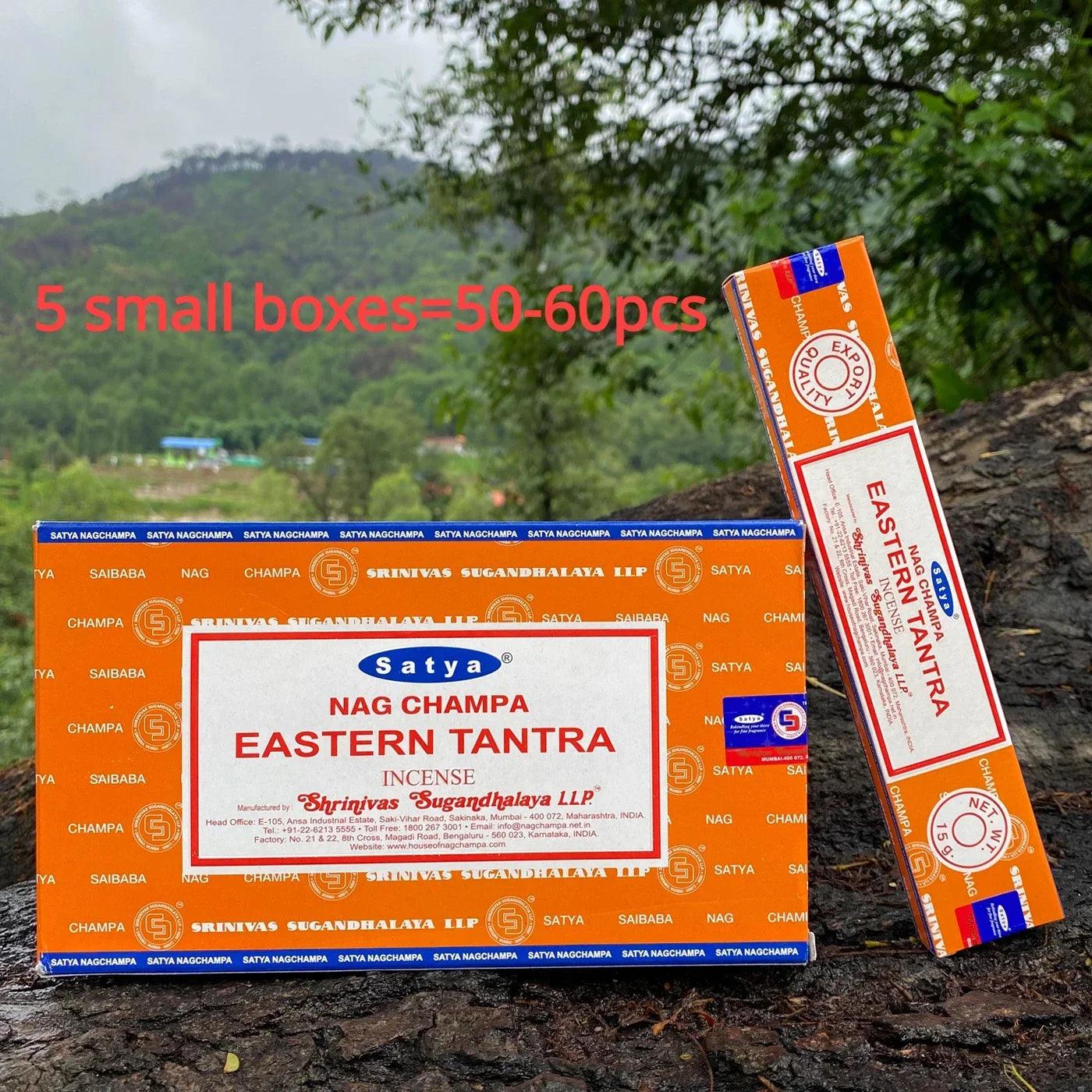 Collection d’Encens Indiens Nag Champa Satya - Bâtons Aromatiques pour Méditation - Variante