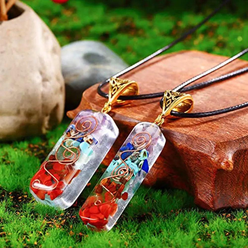 Pendentif en Cristal d’Énergie - Amulette Spirituelle pour Guérison Reiki et Méditation