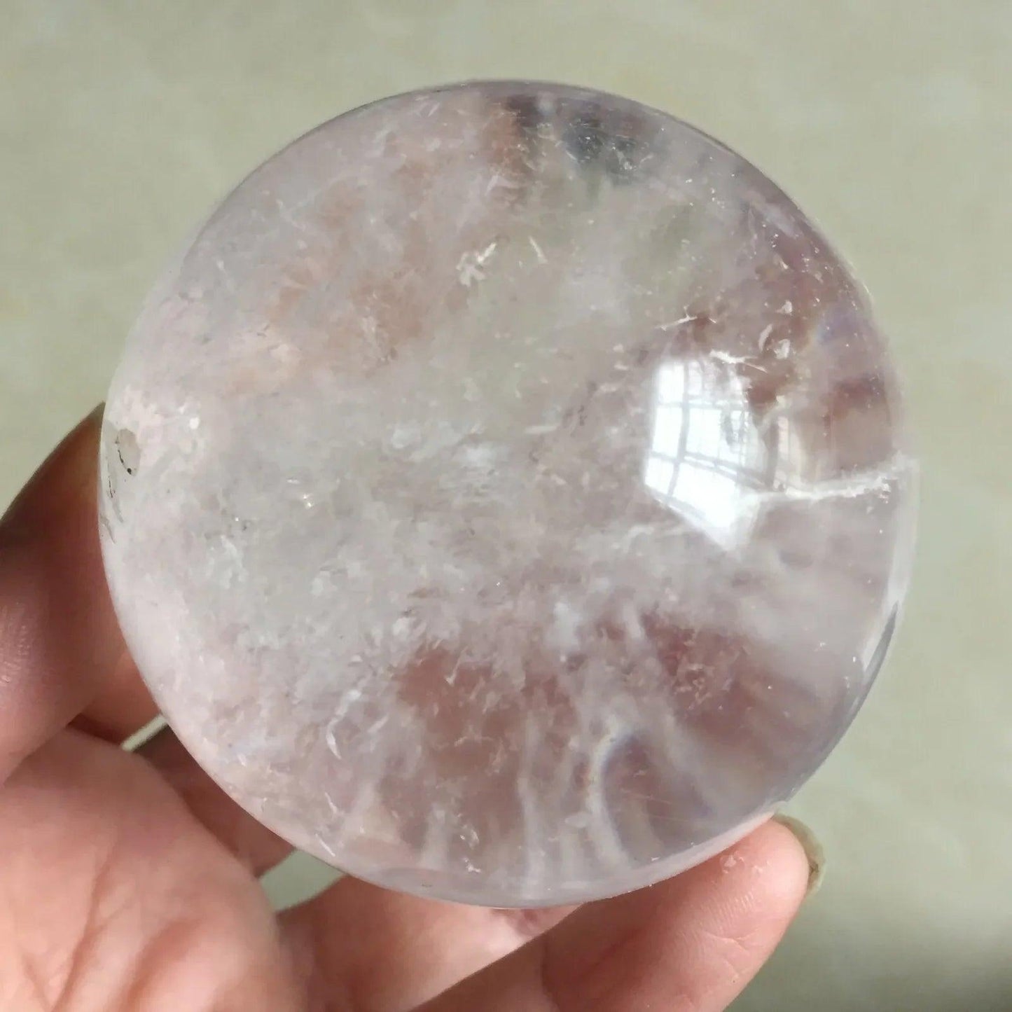 Boule de Cristal Transparente Naturelle - Quartz Blanc pour Divination et Guérison