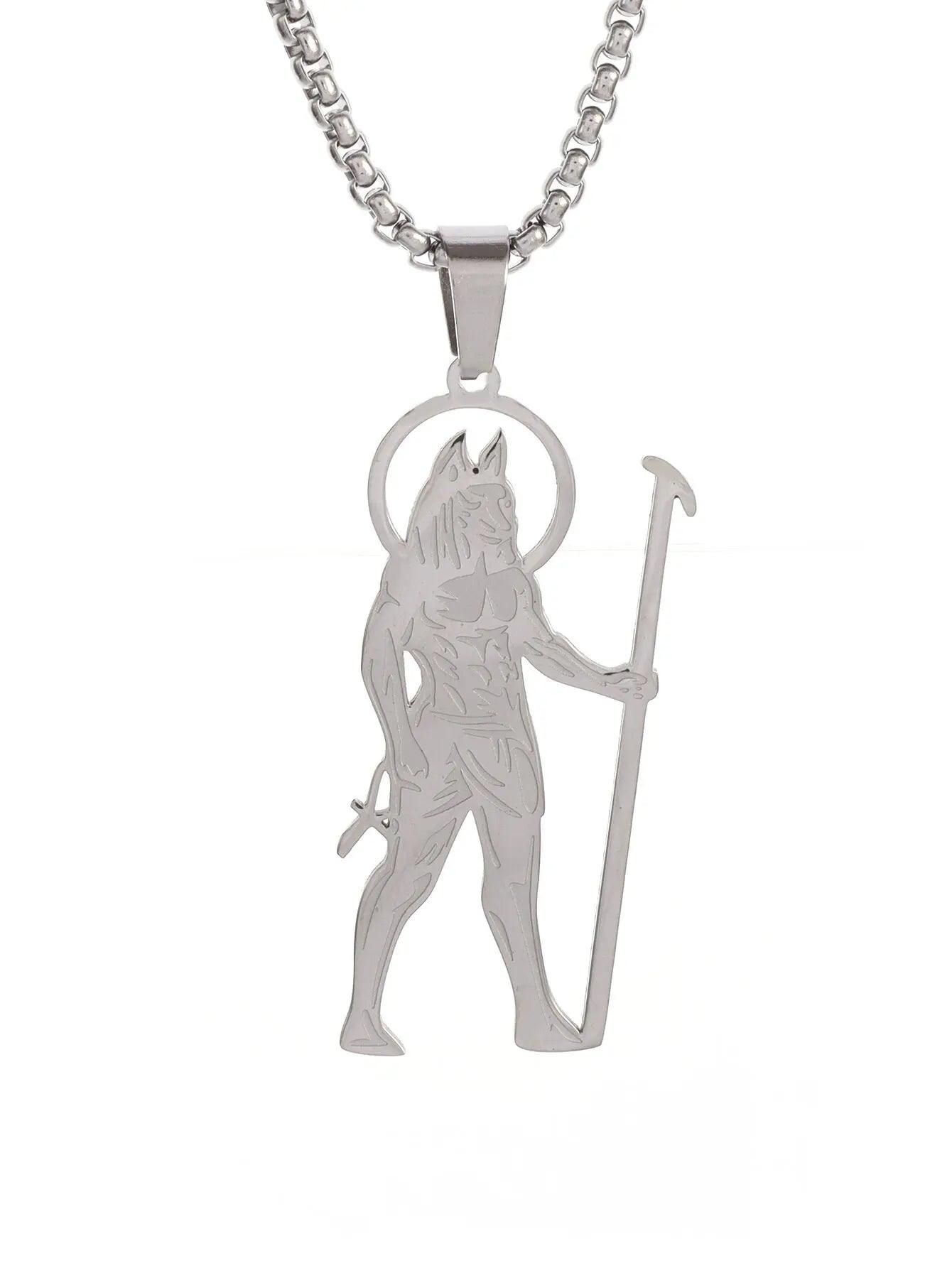 Collier Pendentif Œil de Dieu et Tête d’Aigle - Amulette Mystique et Protectrice pour Homme - Variante