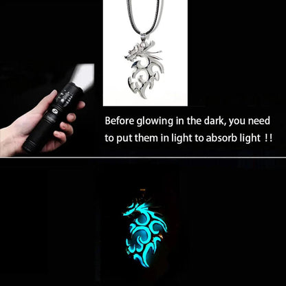 Collier Dragon Lumineux - Bijou Mystique pour Hommes et Femmes, Énergie Magique et Esotérique