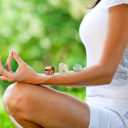 Ensemble de Bijoux Spirituels pour Abondance Financière - Pierres Naturelles et Cristaux