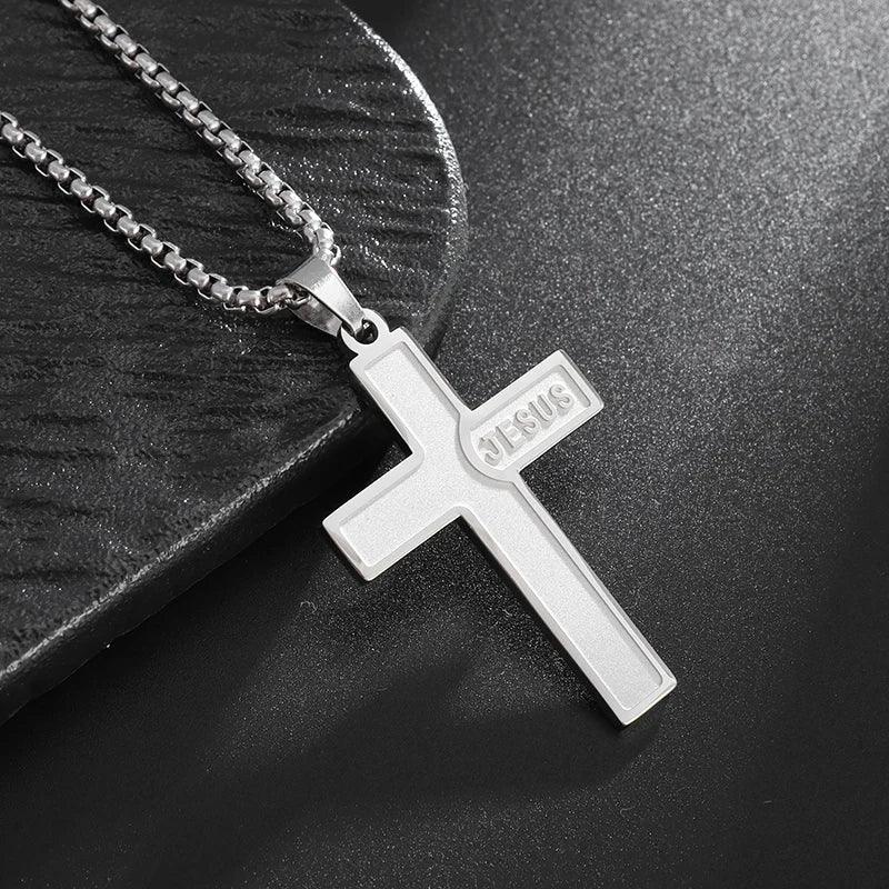 Collier Croix Inversée - Pendentif en Acier Inoxydable pour Pouvoir Spirituel et Mystique - Variante