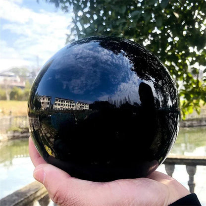 Boule de Cristal d'Obsidienne Napheal - Sphère de Guérison pour Méditation et Feng Shui