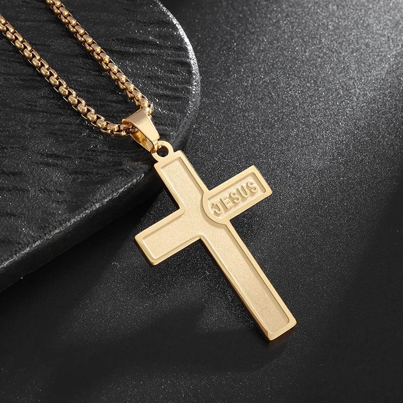 Collier Croix Inversée - Pendentif en Acier Inoxydable pour Pouvoir Spirituel et Mystique - Variante