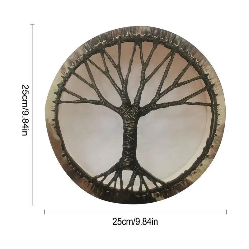 Tambour Chamanique Sibérien - Arbre de Vie et Symboles Spirituels