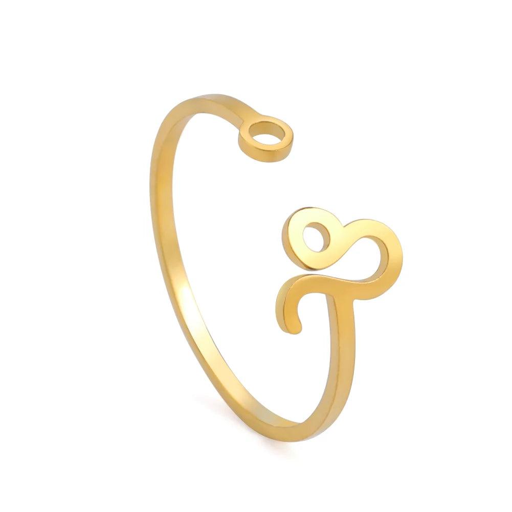 Bague Ajustable 12 Zodiaques - Élégance Minimaliste et Énergie Astrologique - Variante