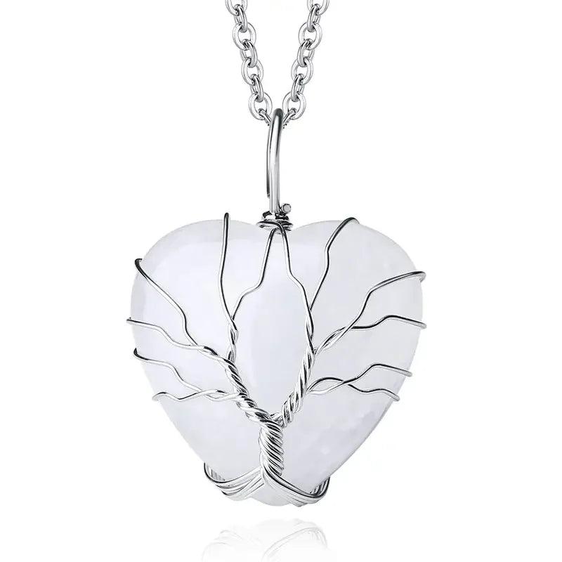 Collier Pendentif en Quartz Reiki - Bijou Spirituel en Pierre Naturelle - Variante