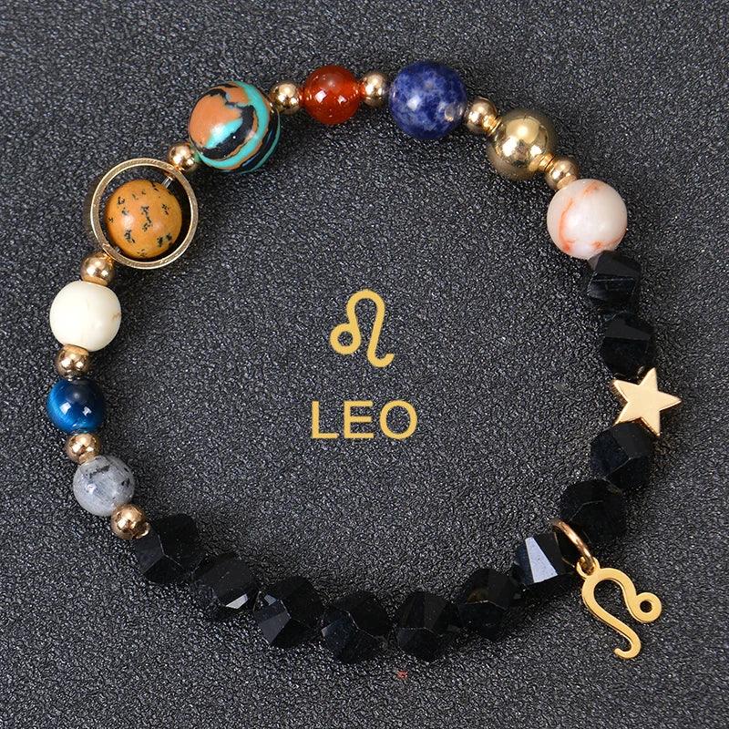 Bracelet en Pierre de Cristal du Zodiaque - Constellations et Breloques pour Femmes - Variante