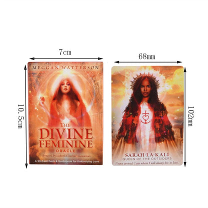 Cartes de Tarot Divin Féminin - Oracle Mystique en Version Anglaise