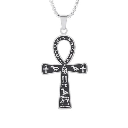 Collier Pendentif Croix Ankh - Bijou Mystique pour Hommes et Femmes - Variante