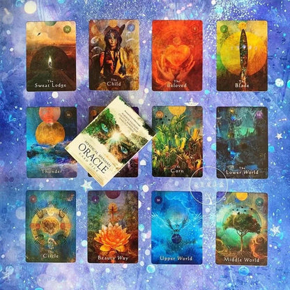 Jeu de Cartes Oracle Chaman Mystique - Tarot du Destin Mystérieux