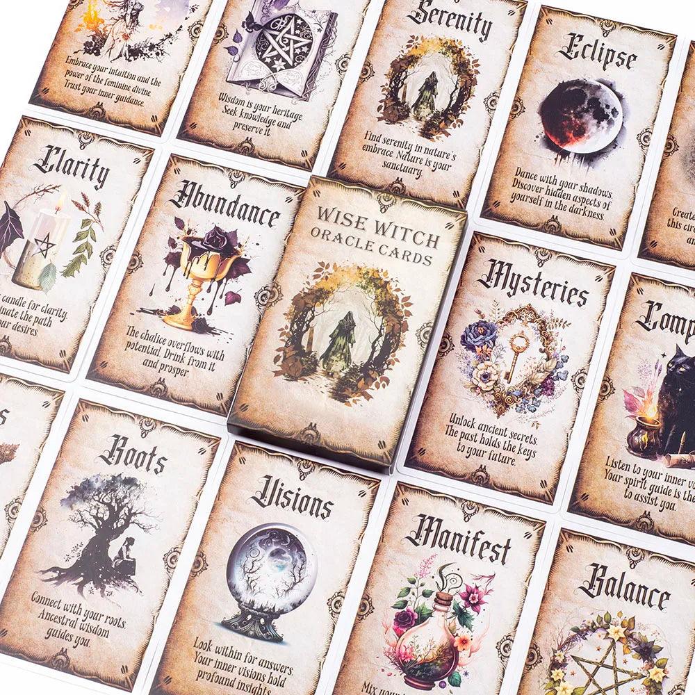 Cartes Oracle de Sorcière - Jeu Divinatoire et Spirituel