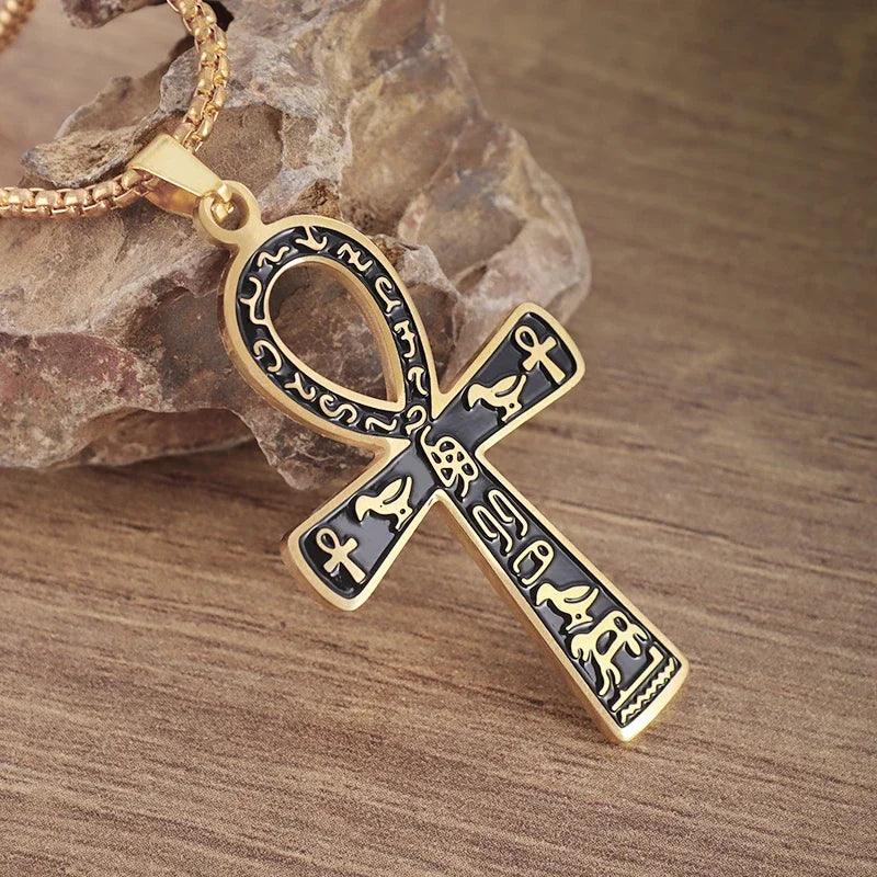 Collier Pendentif Croix Ankh - Bijou Mystique pour Hommes et Femmes