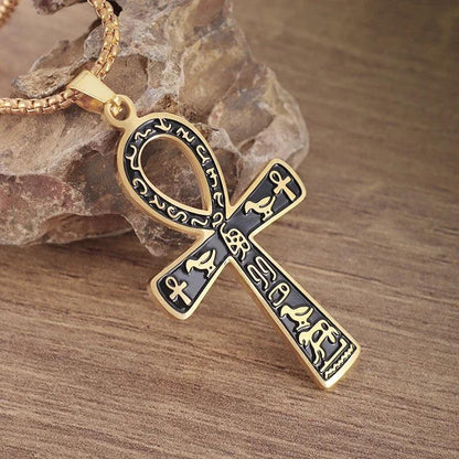 Collier Pendentif Croix Ankh - Bijou Mystique pour Hommes et Femmes