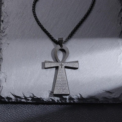 Collier Croix Inversée - Pendentif en Acier Inoxydable pour Pouvoir Spirituel et Mystique - Variante