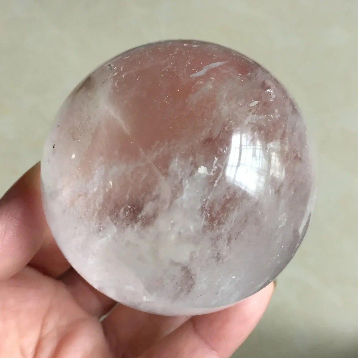 Boule de Cristal Transparente Naturelle - Quartz Blanc pour Divination et Guérison