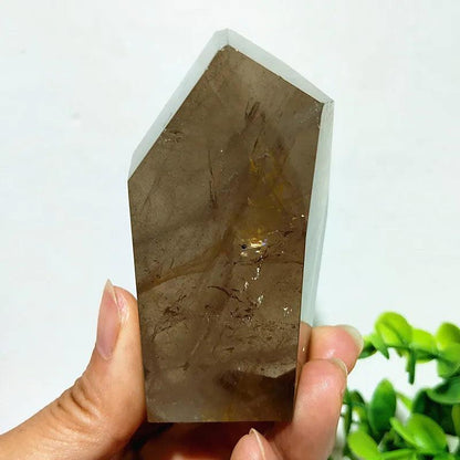 Ornements en Cristal de Quartz Fumé - Pierre Naturelle pour Rituel et Énergies Mystiques - Variante