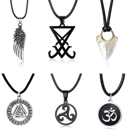 Collier Rond OM - Pendentif Ajustable Yoga et Bijou Spirituel pour Hommes