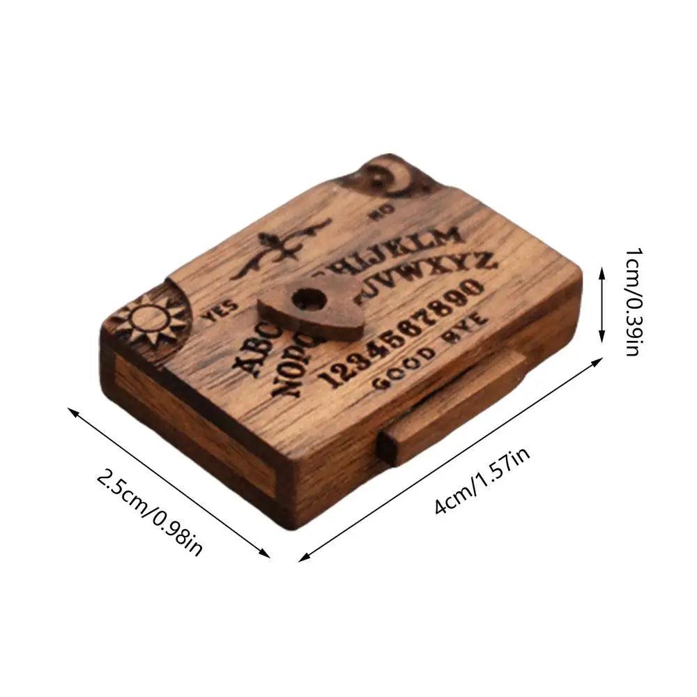 Mini Planche Ouija en Bois - Spirit Board Artisanale pour Divination