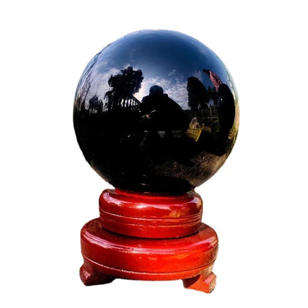 Boule de Cristal d'Obsidienne Napheal - Sphère de Guérison pour Méditation et Feng Shui