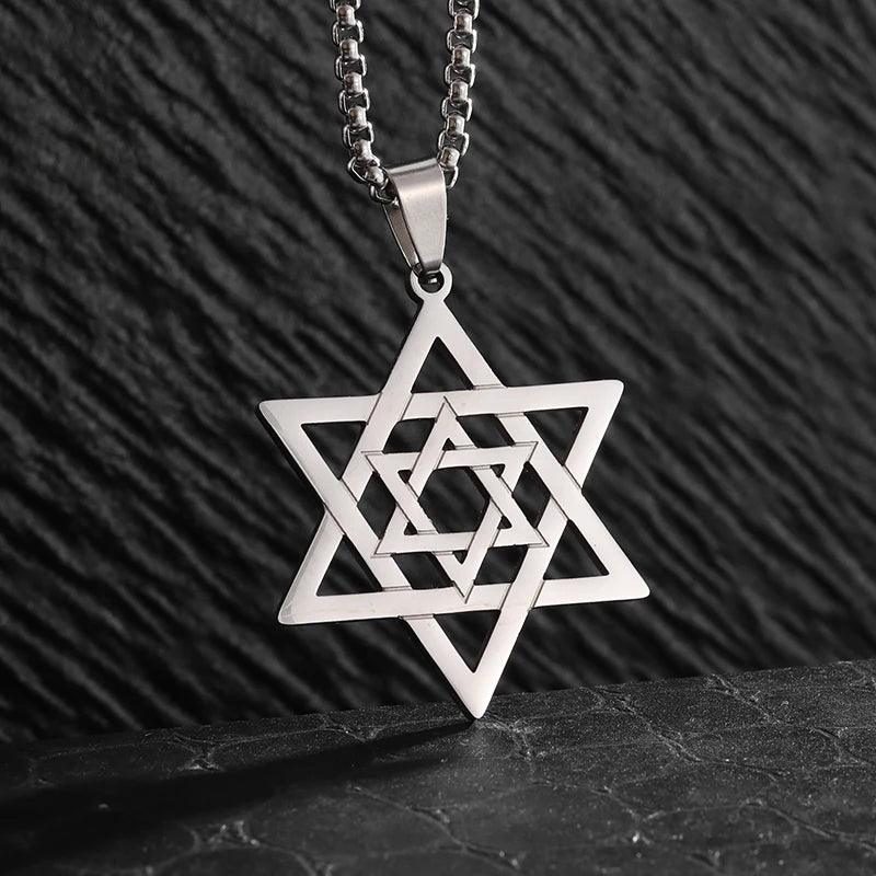 Collier Fleur de Vie et Chakra - Pendentif Spirituel en Acier Inoxydable et Géométrie Sacrée - Variante