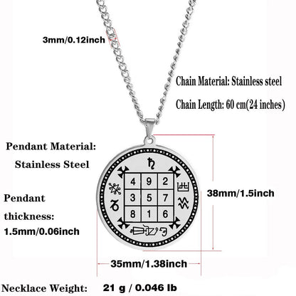 Collier en Acier Inoxydable avec Pendentif Rond - Élégance et Confort